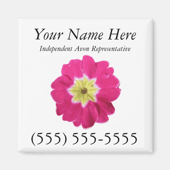 Imã Avon Magnetic Cartão de visita (Frente)