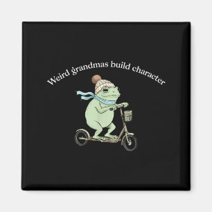 Imã Avós Estranhas Constroem Caráter Sapo Engraçado S
