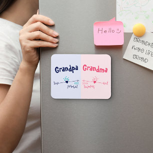 Ímã Avós Recém-chegados - Anúncio de Bebê ou Gravidez