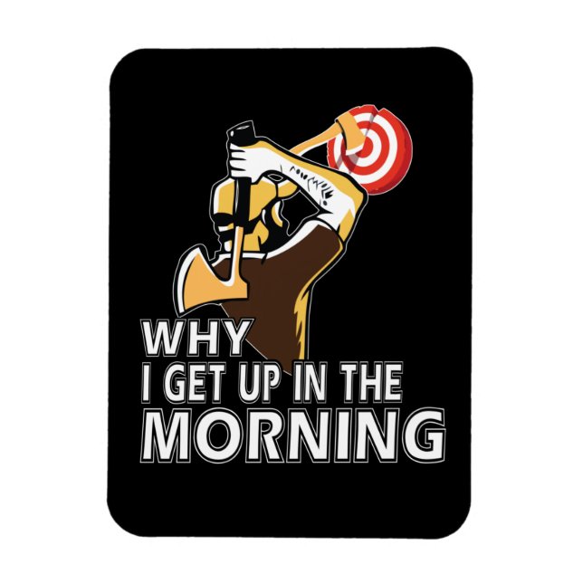 Ímã Ax Thrower Gift Men Hatchet Ax Thwing (Vertical)