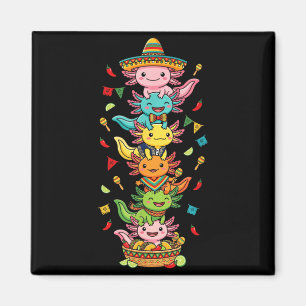 Imã Axolote Engraçado Cinco De Mayo Crianças Homens Mu