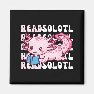 Imã Axolote lê livro kawaii lendo livros para homens