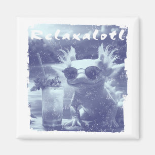 Imã Axolote Relaxalotl Angustiado Azul