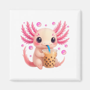 Imã Axolotl Bubble Boba Tea Anime Cute Kawaii Teen Gir