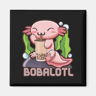 Imã Axolotl Bubble Tea Girls Adolescentes Mulheres Ani