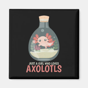 Imã Axolotl Fish Tank Axolotl questiona animação bonit
