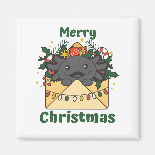 Imã Axolotl - Letra de Natal Axolotls (Frente)