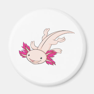 Imã Axolotl mexicano feliz