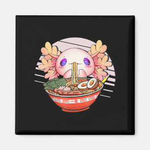 Imã Axolotl Ramen Noodles Japonês Kawaii Anime Otaku