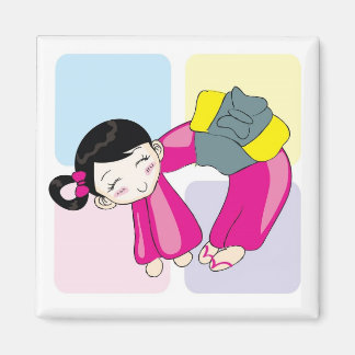Imã Aya-chan O-forma Magnet Quadrado