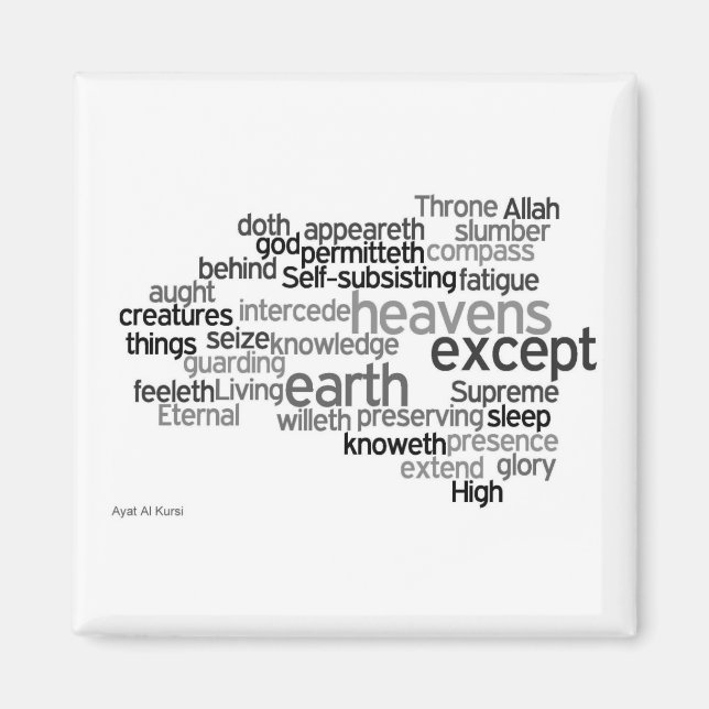 Imã Ayat Al Kursi Magnet (Frente)