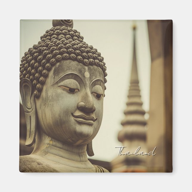 Imã Ayutthaya Tailândia estátua budista (Frente)