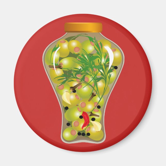 Imã Azeite e erva preservam o verde-vermelho (Frente)