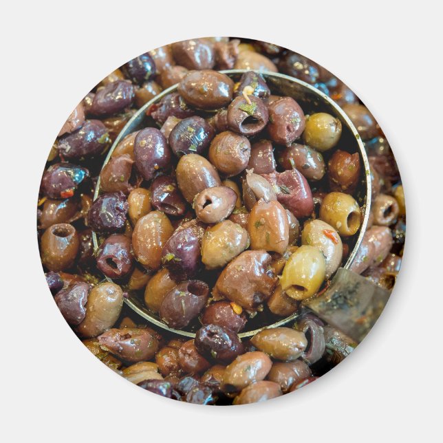 Imã Azeitonas de leccino preto salgadas e salgadas (Frente)