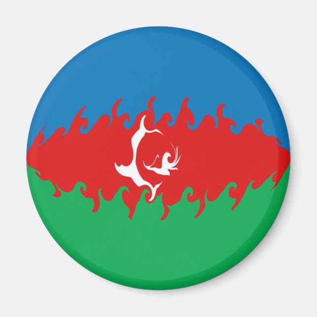 Imã Azerbaijão: Bandeira em Pista (Frente)