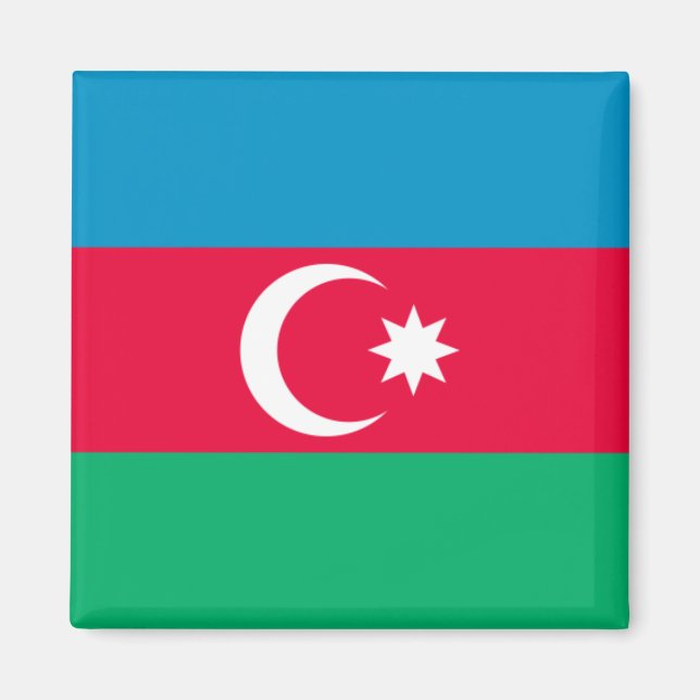 Imã Azerbaijão Flag Magnet (Frente)