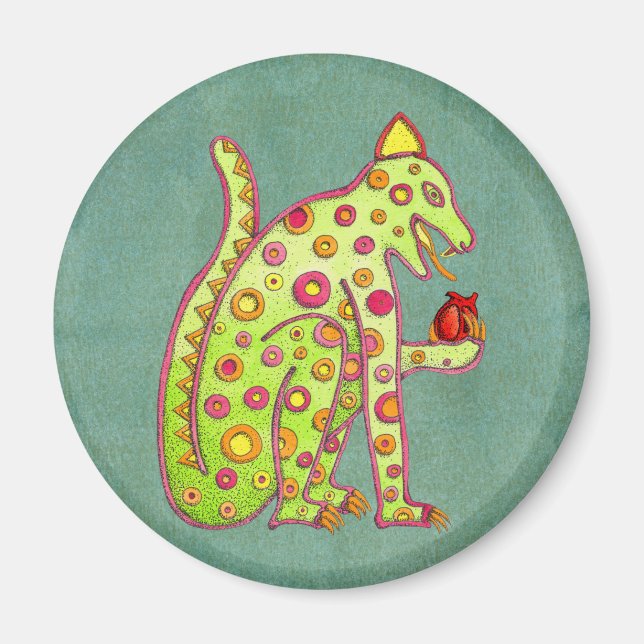 Imã Aztec Mayan Inspira Jaguar (Frente)