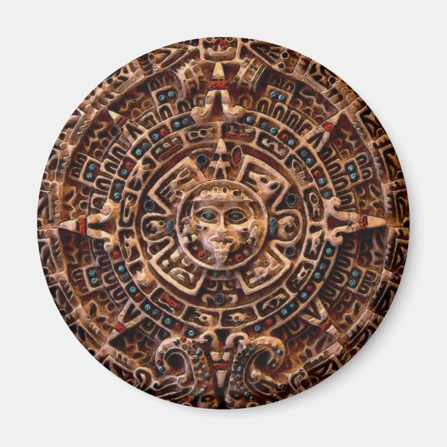 IMÃ "AZTEC SUN CALENDAR" (Frente)