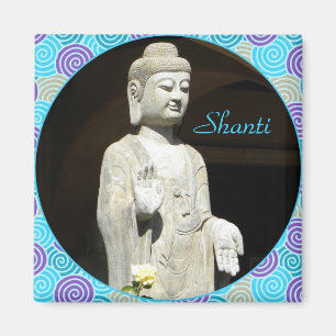 Imã Azuis de Buddha que abençoam