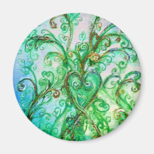 Imã Azul amarelo verde-claro dos FLOURISHES LUNÁTICOS