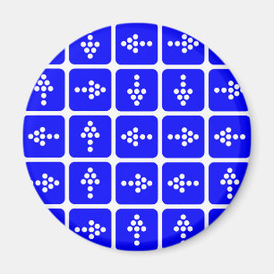 Imã Azul ao quadrado de seta LED