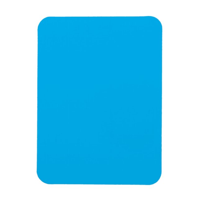 Ímã Azul Céu #00B0EF, Azul Bola (Vertical)