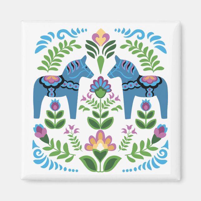 Imã Azul Dala Sueco (Frente)