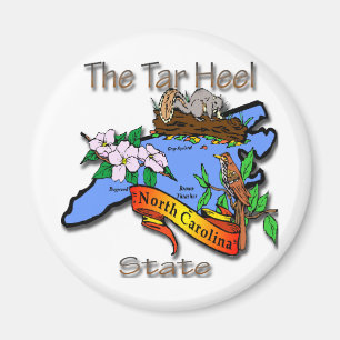 Imã Azul de North Carolina o estado BirdFlower do