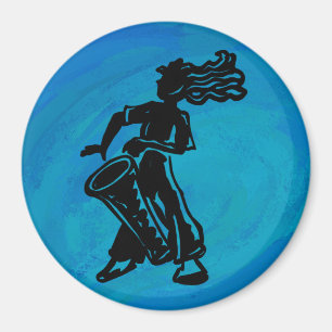 Imã Azul do cilindro das noites da dança de New York