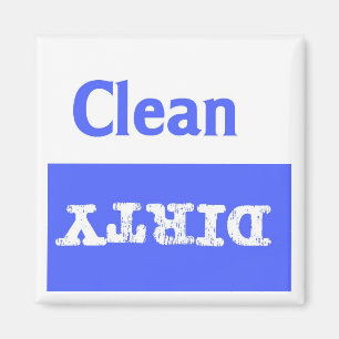 Imã Azul e branco limpe/ímã sujo de Dishwaher