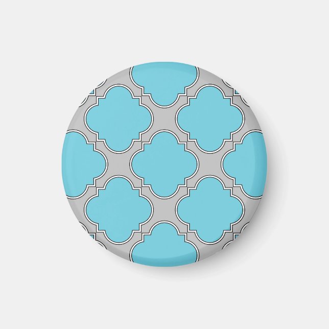 Imã Azul e cinza de Quatrefoil (Frente)