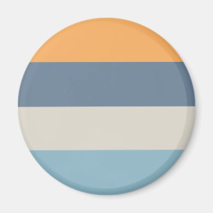 Imã Azul e laranja riscados