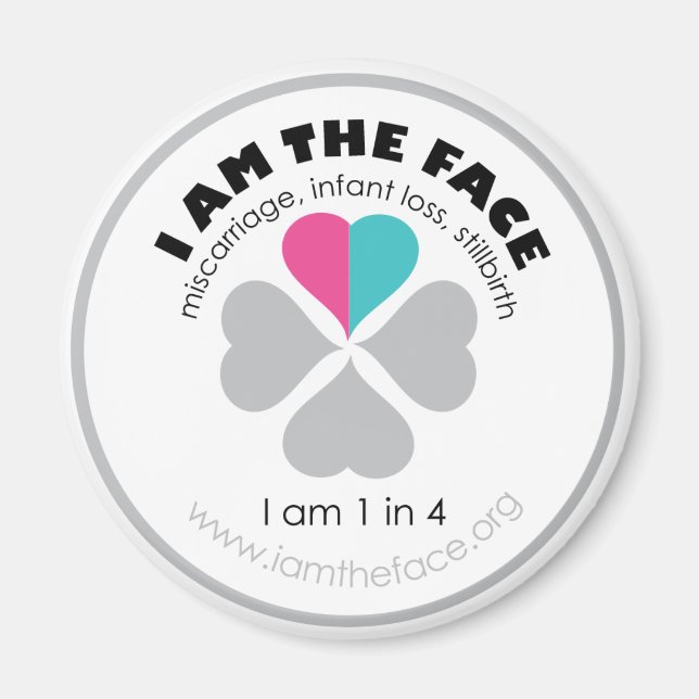 Imã Azul e rosa Eu sou o ímã do rosto (Frente)