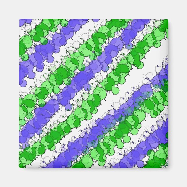 Imã Azul e verde - estripado (Frente)