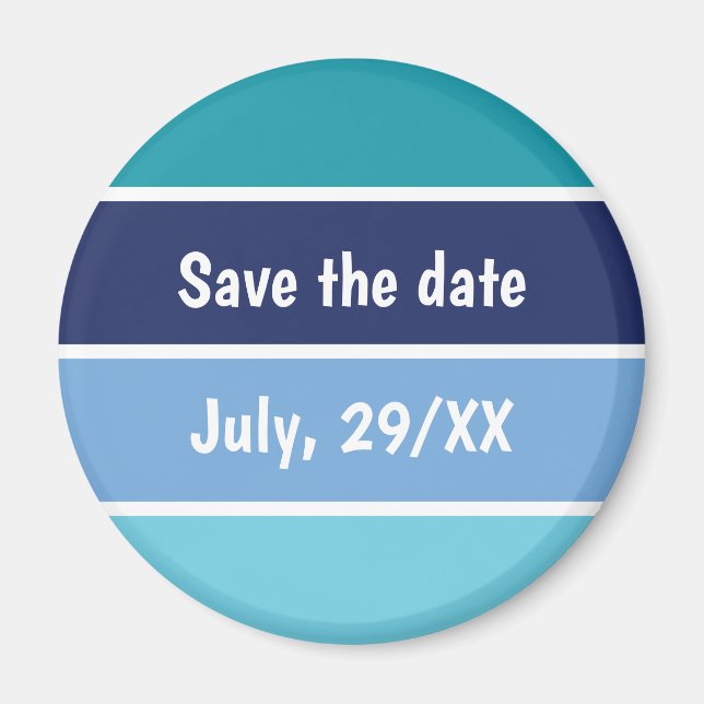 Imã Azul Engraçado (Frente)