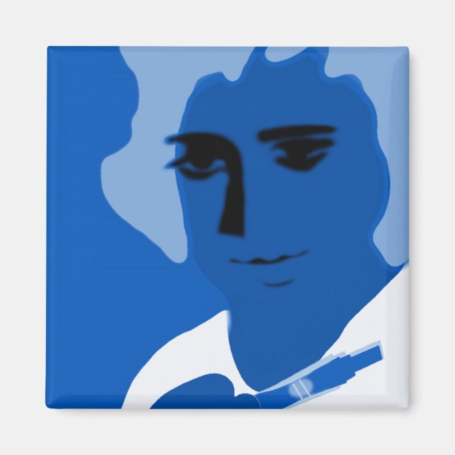 Imã azul-íman (Frente)