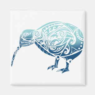 Imã Azul maori do pássaro do quivi - ideia do present
