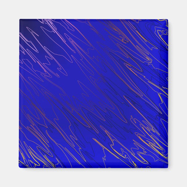 Imã Azul Marbled (Frente)