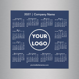 Ímã Azul Marinho com Logotipo da Empresa do Calend