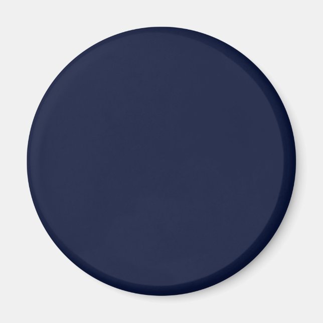 Imã Azul Marinho Meia-Noite Cor Sólida (Frente)