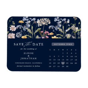 Ímã Azul Primavera Wildflower Meadow Salvar Data