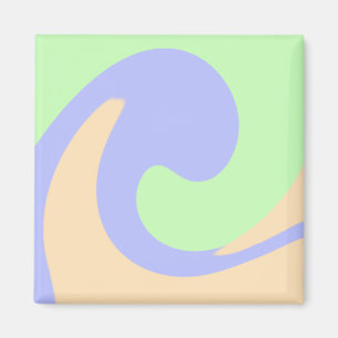 Imã Azul verde mármore fluido boho negrito