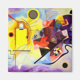 Imã Azul vermelho-amarelo por Vassily Kandinsky