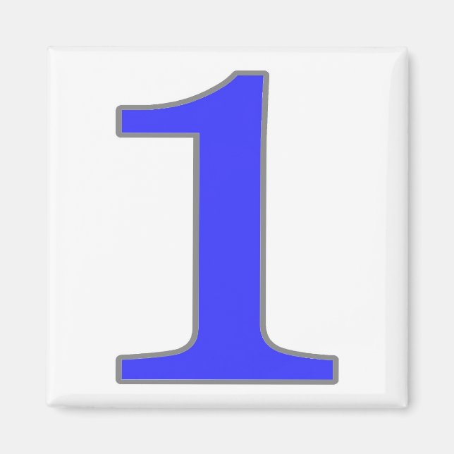 Imã Azulejo Azul de Nova Orleans (Frente)