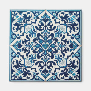 Imã Azulejo azul português