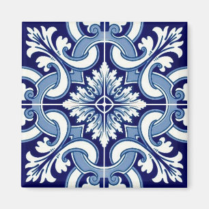 Imã Azulejo azul português