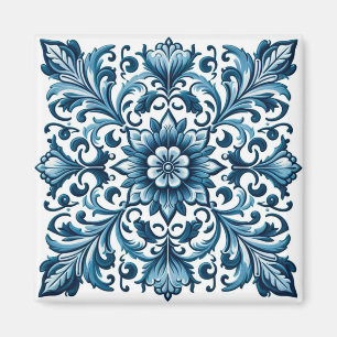 Imã Azulejo azul português