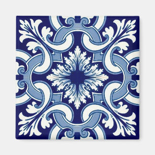 Imã Azulejo azul português