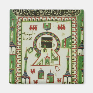 Imã Azulejo com representação de Meca