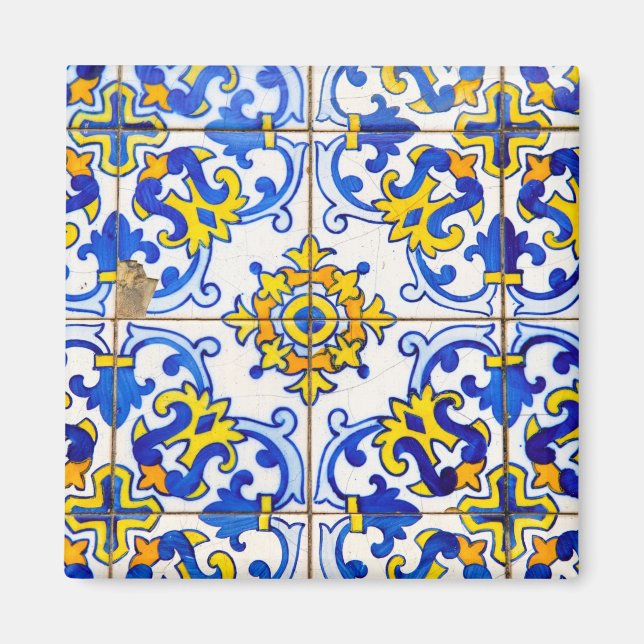 Imã Azulejo de cerâmica Azulejos Português (Frente)